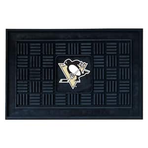 NHL Pittsburgh Penguins Black 1 ft. 7 in. x 2 ft. 6 in. Indoor/Outdoor Vinyl Door Mat
