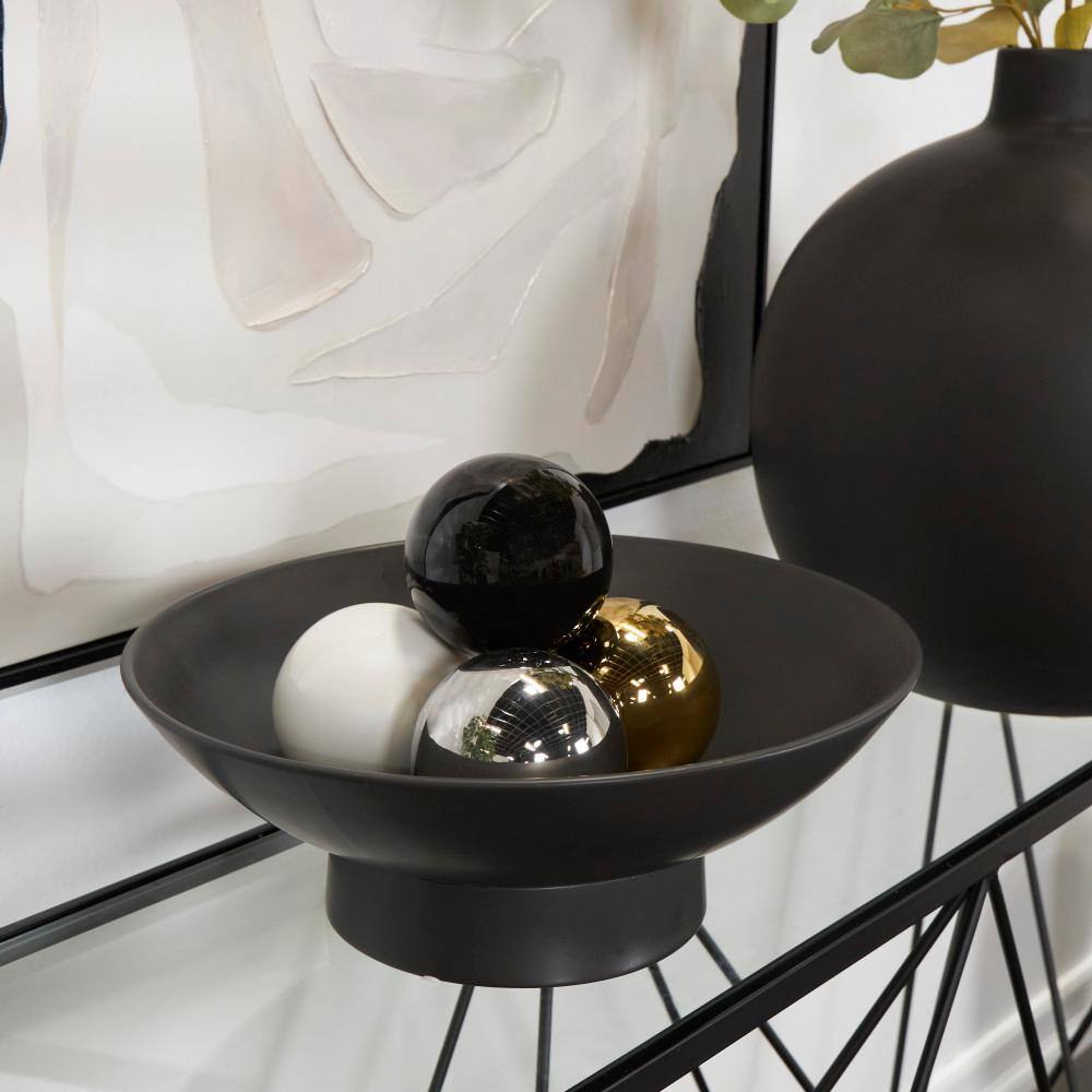 Multi Colored Ceramic Small Simplistic Ball Geometric Sculpture (Set of 4) price history on PriceWatchPro