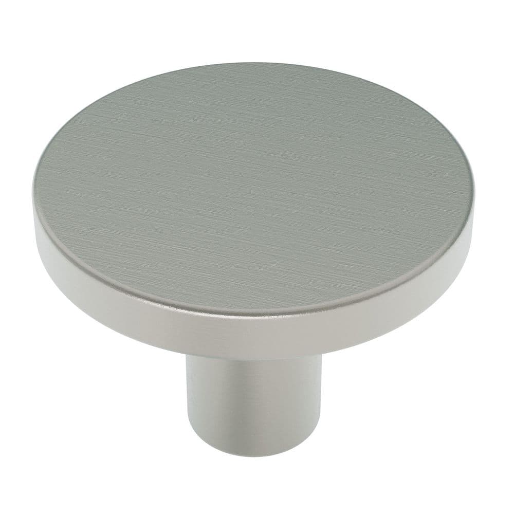 Hollis 1-3/16 in. (30 mm.) Modern Brushed Nickel Round Cabinet Knobs (5-Pack) price history on PriceWatchPro
