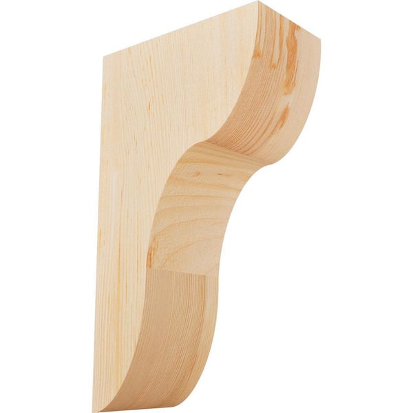 Ekena Millwork 5-1/2 in. x 10 in. x 18 in. Douglas Fir Carmel Smooth Corbel
