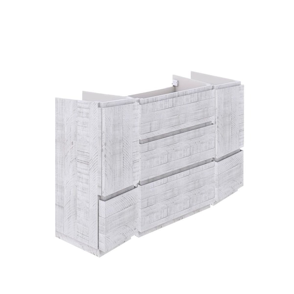 Fresca Formosa 53 in. Freestanding Single Bath Vanity Cabinet without Top in Rustic White