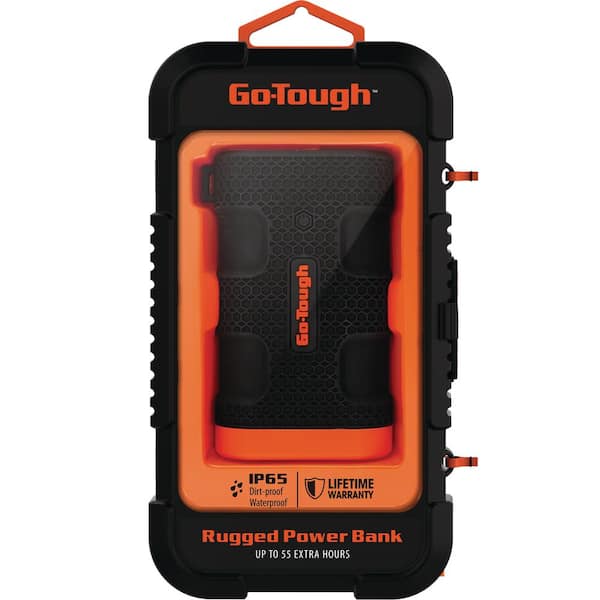 Go Tough 7500 MaH Power Bank LED Flashlight