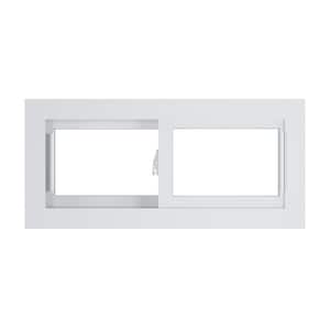 30.75 in. x 14.25 in. 70 Series Low-E Argon Glass Sliding White Vinyl Replacement Window, Screen Incl