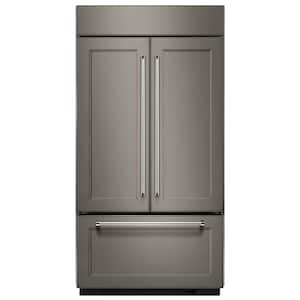 20.8 cu. ft. Built-In French Door Refrigerator in Panel Ready with Platinum Interior