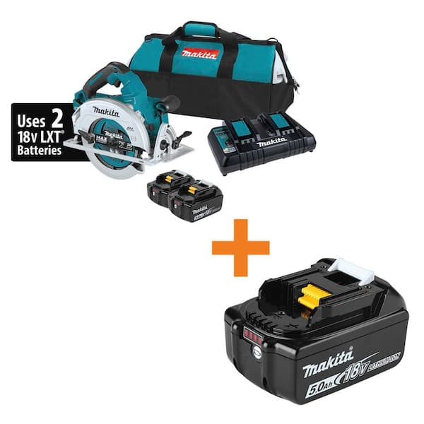 18V X2 LXT Lithium-Ion (36V) Brushless Cordless 7-1/4 in. Circular Saw Kit 5. 0Ah with 18V LXT Battery Pack 5. 0Ah