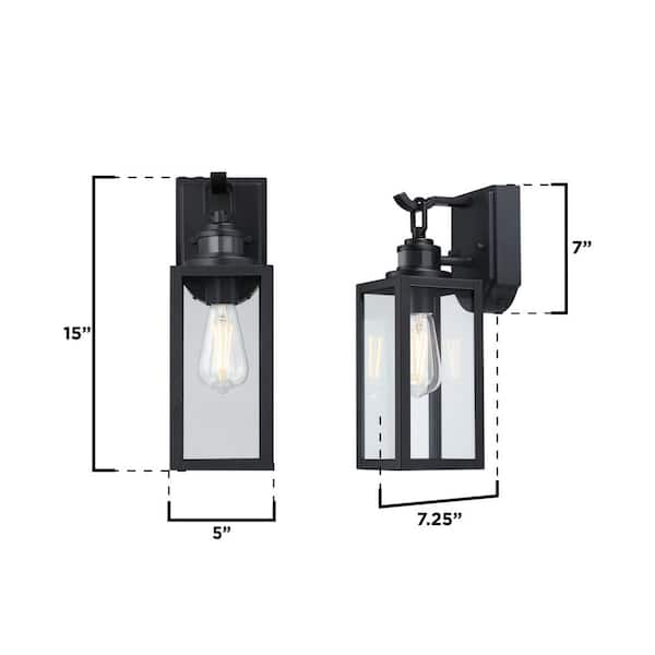 Westinghouse Victoria 1-Light Matte Black Motion Sensing Outdoor