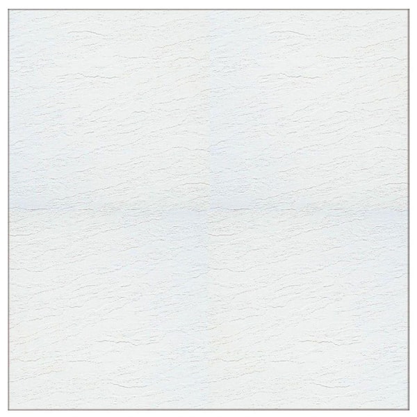 Armstrong Flooring Stylistik II White Gloss 12 in. x 12 in. Residential Peel and Stick Vinyl Tile (45 sq. ft. / case)