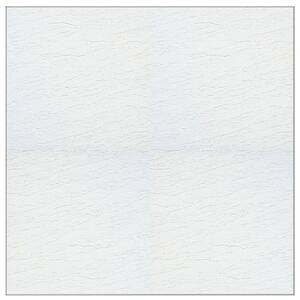 Stylistik II White Gloss 12 in. x 12 in. Residential Peel and Stick Vinyl Tile (45 sq. ft. / case)