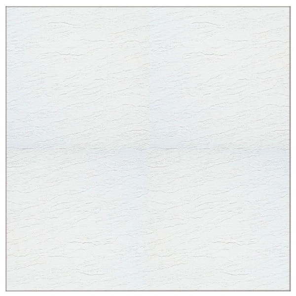 Armstrong Stylistik II White Gloss 12 in. x 12 in. Residential Peel and Stick Vinyl Tile (45 sq. ft. / case)