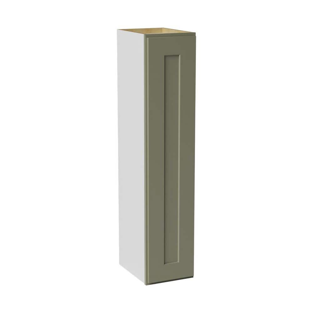 9 in. W x 12 in. D x 42 in. H Ready to Assemble Solid Wood Shaker Wall Kitchen Cabinet in Sage Green price history on PriceWatchPro