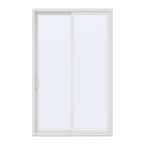 JELD-WEN 60 in. x 96 in. V-4500 Contemporary White Vinyl Left-Hand Full ...