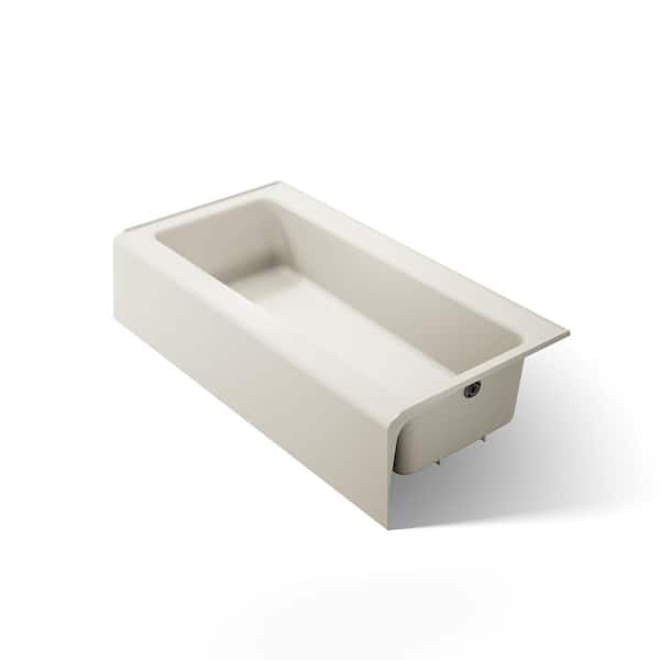 KOHLER Bellwether 60 in. x 30 in. Soaking Bathtub with Right-Hand Drain in Biscuit