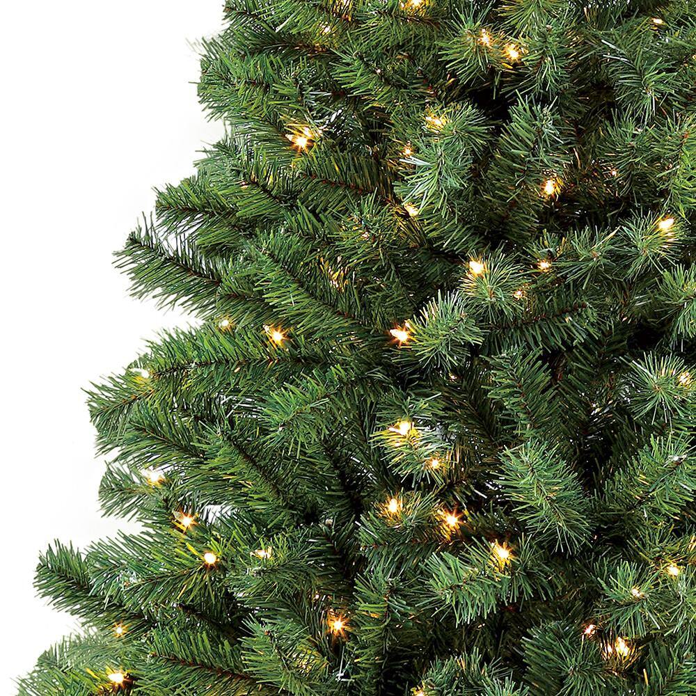 4.5 ft Green Pre-Lit Fir Artificial Christmas Tree