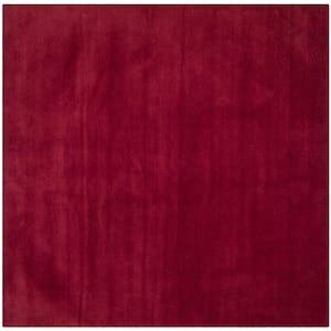 Himalaya Red 6 ft. x 6 ft. Square Solid Gradient Area Rug