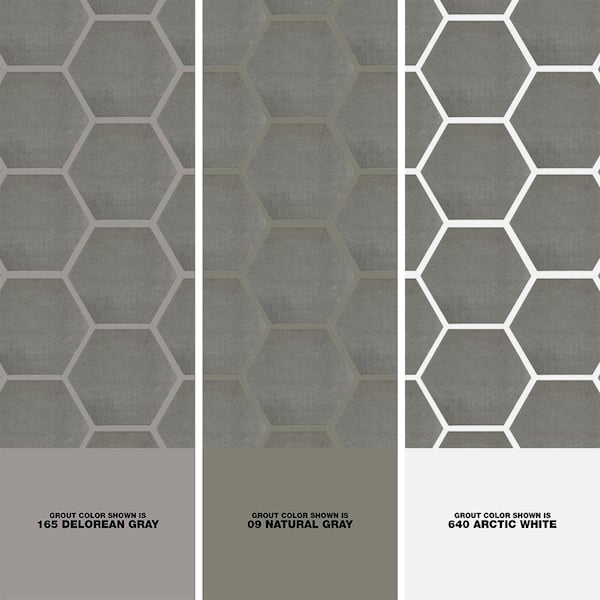 【morocco】STARLIGHTTARP GRAY Marazzi Moroccan Concrete Gray 8 in. x 9 in. Glazed