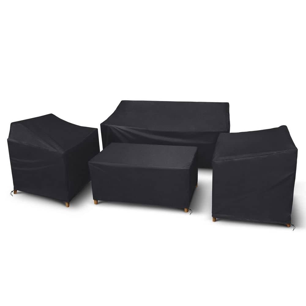4-Piece Patio Furniture Covers, Heavy Duty Waterproof Outdoor Furniture Cover 420D for Rattan Wicker Conversation Set price history on PriceWatchPro