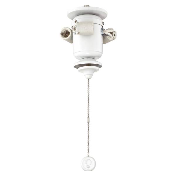 FANIMATION 3Light Matte White Ceiling Fan Bowl Fitter LED Light Kit F5MW The Home Depot