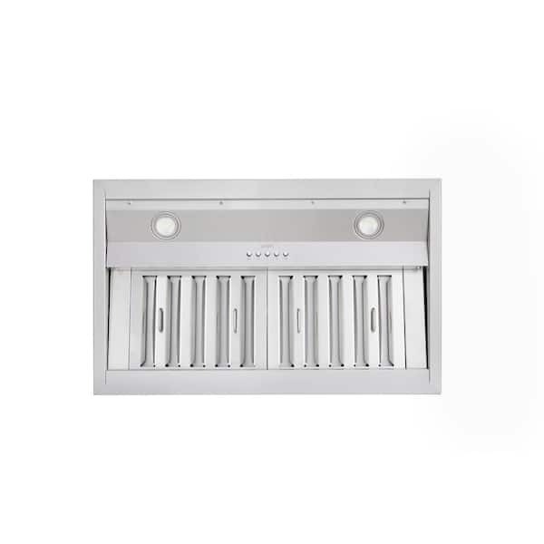 KOBE Range Hoods 30 in. 630 CFM Insert Range Hood in Stainless
