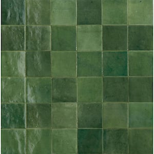 Zellige Neo Bosco Glossy 4 in. x 4 in. Glazed Ceramic Undulated Wall Tile (7.98 sq. ft./case)
