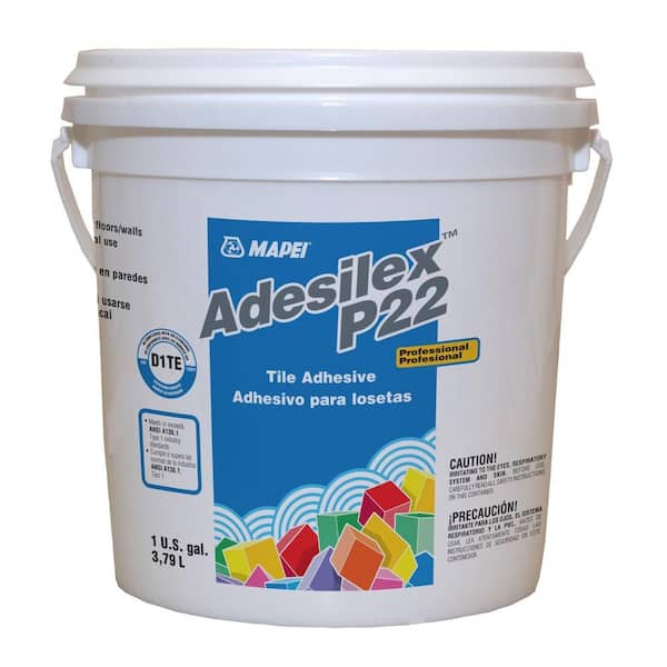 Mapei Adesilex P 22 1 Gallon Tile, Outdoor Tile Adhesive Home Depot