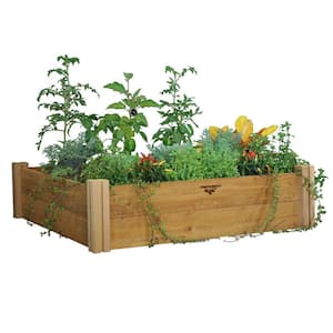 48 in. x 48 in. x 13 in. Modular Raised Garden Bed (Two Level)