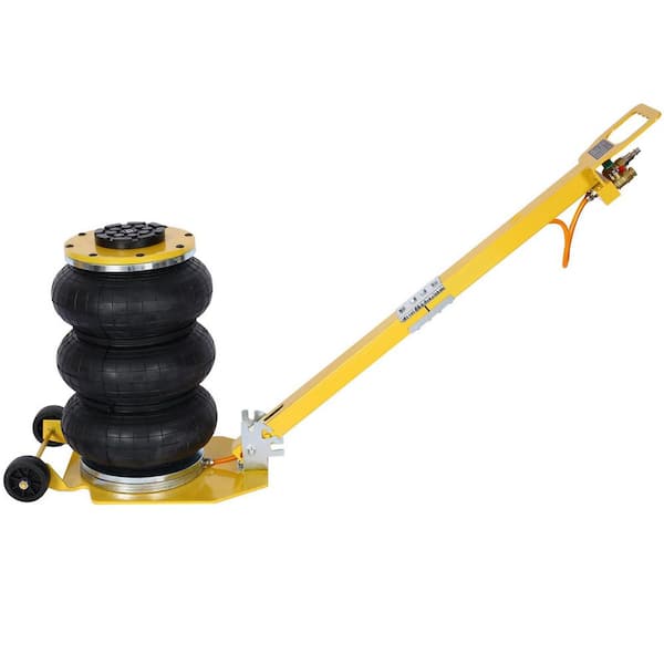 maocao hoom 3T Triple Bag Air Jack, Pneumatic Jack 3 Bag, Lifting 16 in. Capacity 6600 lbs., Easy-Collapsing Terrain, Yellow