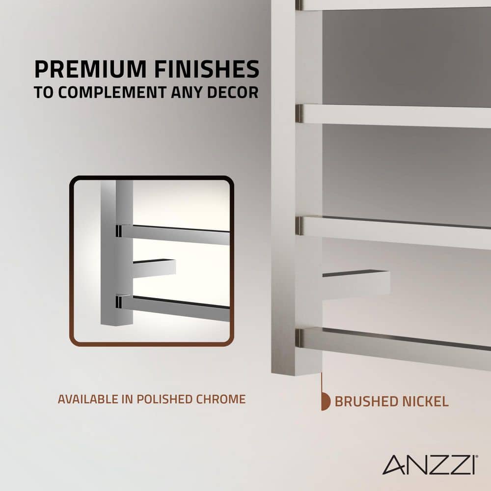 Charles Series Brushed Nickel Wall Mounted Electric Towel Warmer