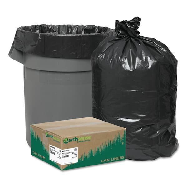 Linear Low-Density Can Liners, 45 gal, 1.5 mil, 40