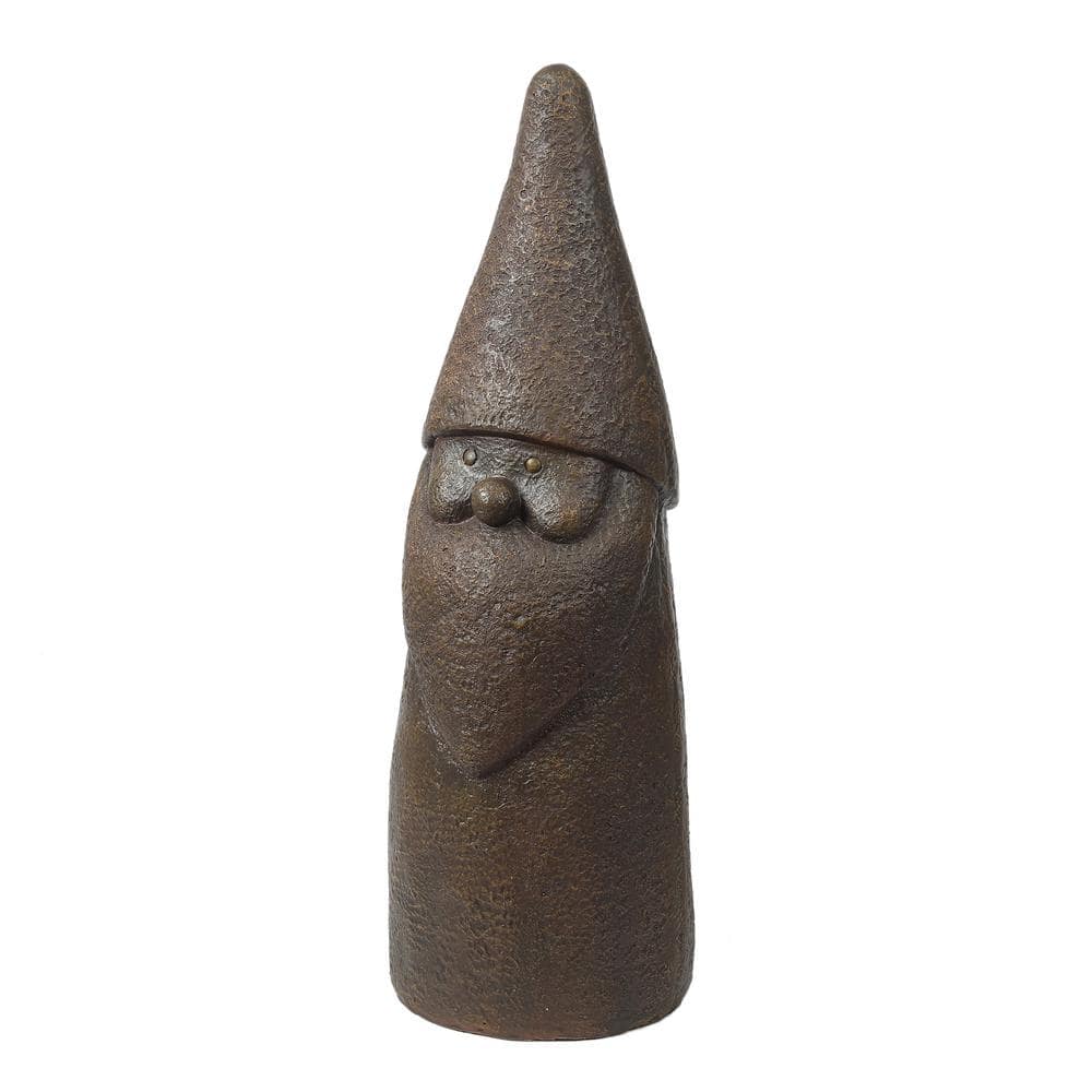 Dark Brown 32.5" MgO Elf Gnome Garden Statue