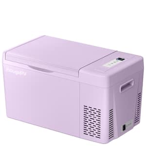 Purple 23 qt. Portable Refrigerator, 12-Volt Fridge 22L, Portable Freezer Compressor Cooler