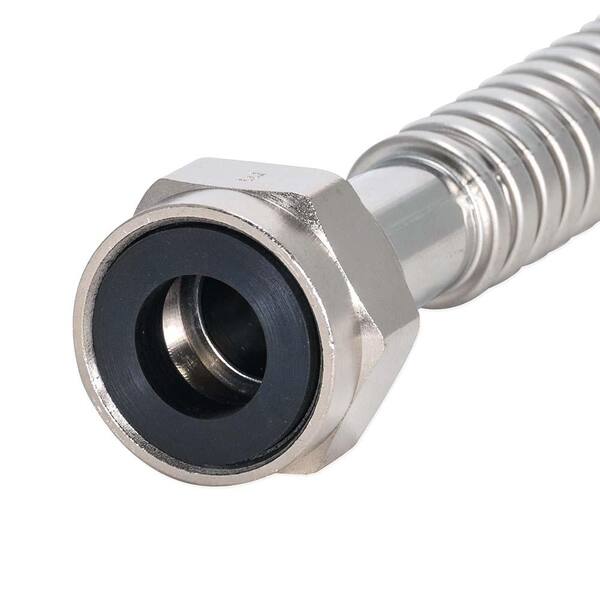 3/4 in. FIP x 1 in. FIP x 24 in. Corrugated Stainless Steel Water Heater Connector 3/4 in. FIP x 1 in. FIP x 24 in. Corrugated Stainless Steel Water Heater Connector