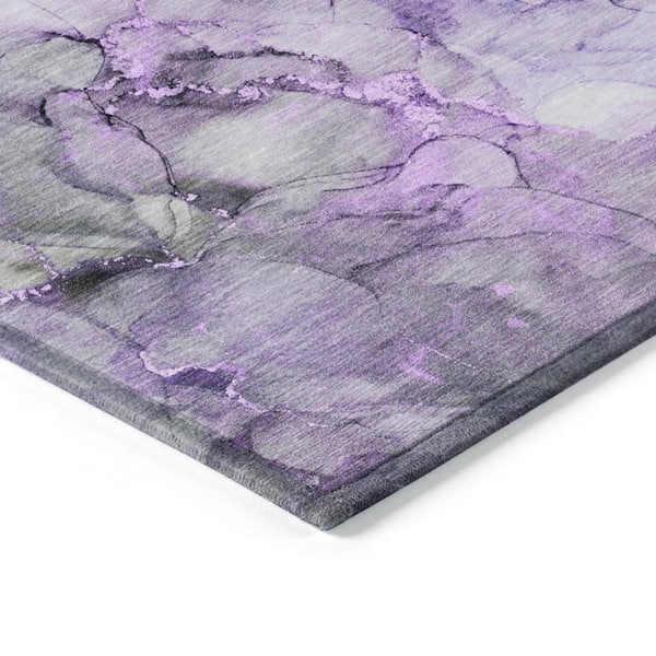 Chantille ACN520 Purple 5 ft. x 7 ft. 6 in. Machine Washable Indoor/Outdoor Geometric Area Rug