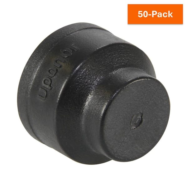 Uponor TotalFit 1/2 in. Push-to-Connect Engineered Polymer Plug (50-Pack)