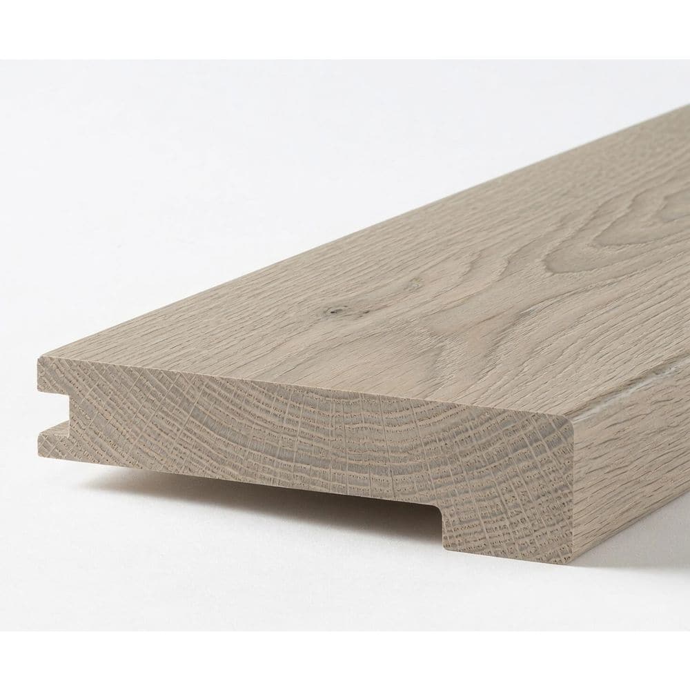 Tide .845 in. Thick x 3 in. Width x 78 in. Length Flush Stair Nosing European White Oak Hardwood Trim price history on PriceWatchPro