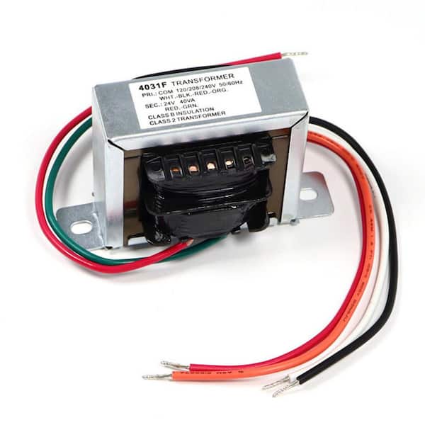 24V 40VA Control Transformer, Primary 120, 208, 240V Secondary 24V Isolation Transformer for HVAC Furnace Multi Tap