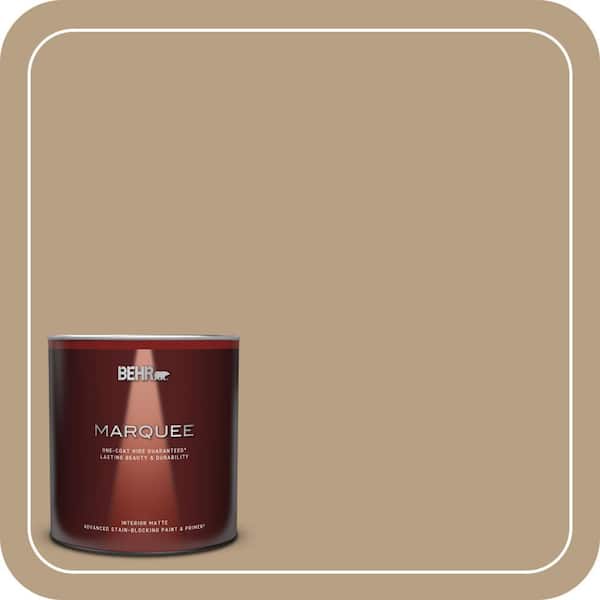 BEHR MARQUEE 1 qt. Home Decorators Collection #HDC-AC-12 Craft Brown Matte Interior Paint & Primer