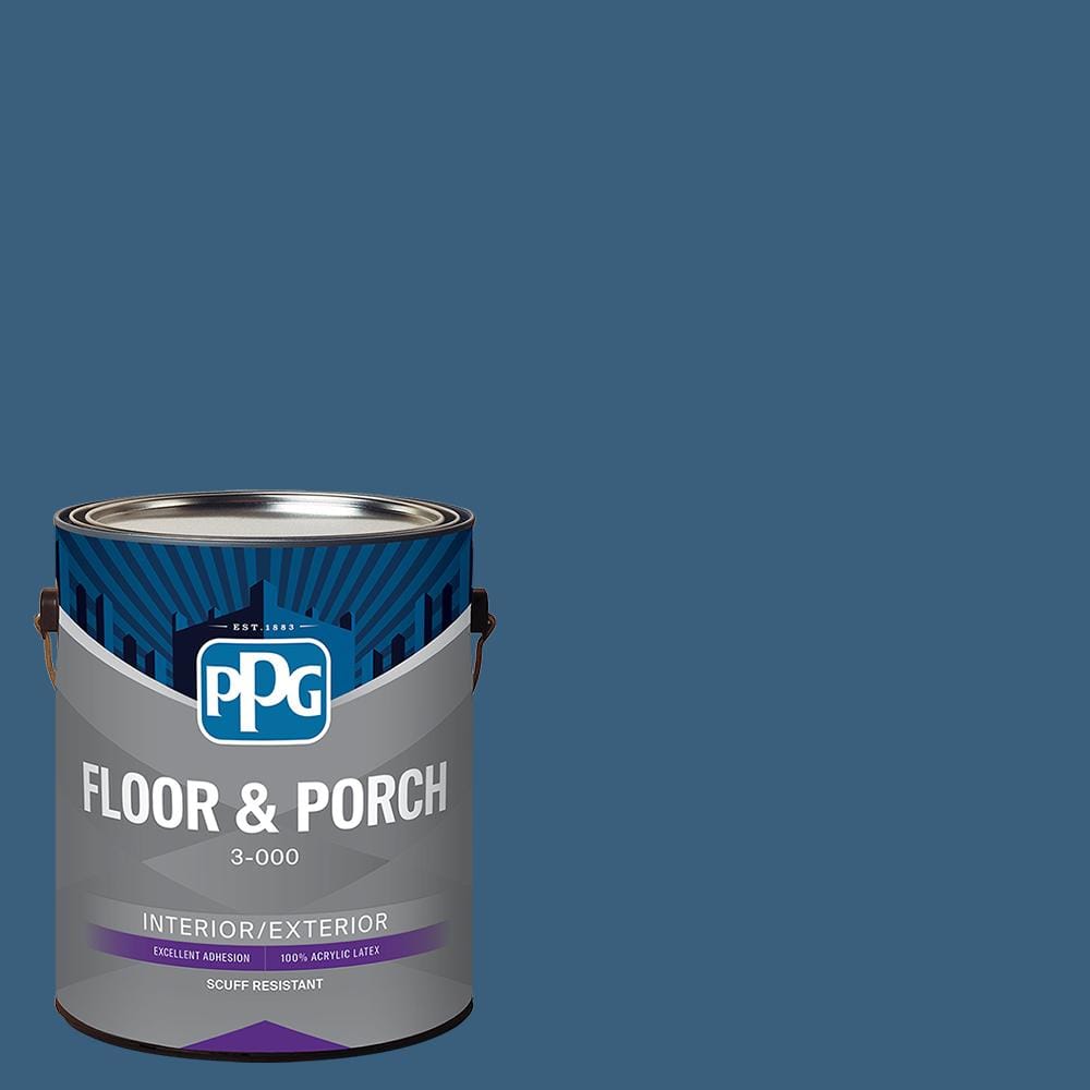 PPG 1 gal. PPG11606 Chinese Porcelain Satin Interior/Exterior Floor