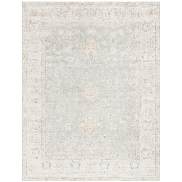 SAFAVIEH Maharaja Light Blue/Ivory 9 ft. x 12 ft. Border Persian Area Rug