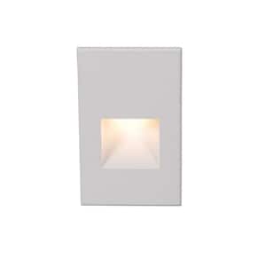 4-Watt Line Voltage White Integrated LED Vertical Wall or Stair Light 3000K