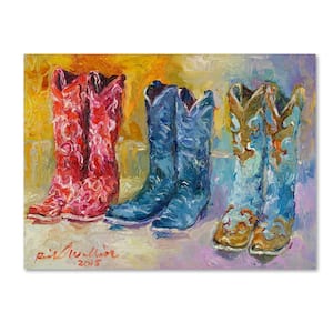 24 in. x 32 in. "Cowboy Boots" by Richard Wallich Printed Canvas Wall Art