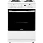 24 in. 1.9 cu. ft. Freestanding Electric Range with Manual Clean in White