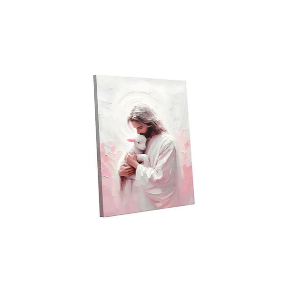 Jesus and Lamb Canvas Wall Art Bible Story Jesus Finds the Lost Lamb Wall Decor