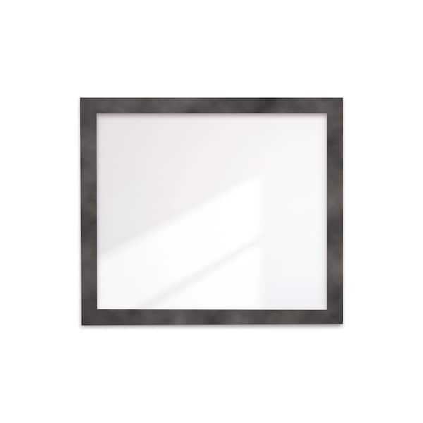 BrandtWorks Clouded Gunmetal Wide Framed Wall Mirror 40 in. W x 46 in