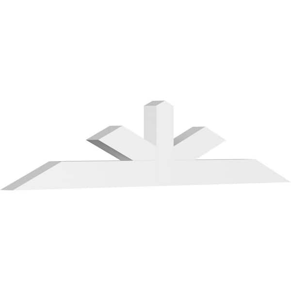 Ekena Millwork Saratoga 96 in. W x 20 in. H x 4 in. D Signature Polyurethane Bracket