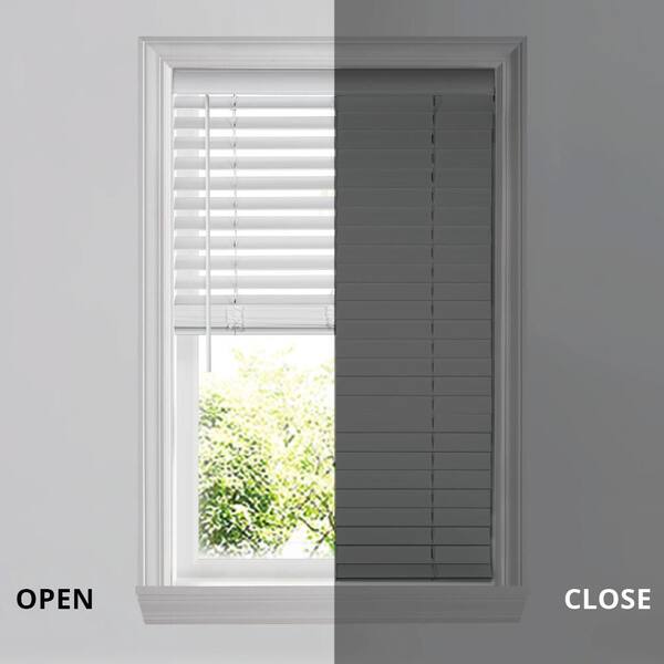 Cordless 2 in. Faux Wood Blinds