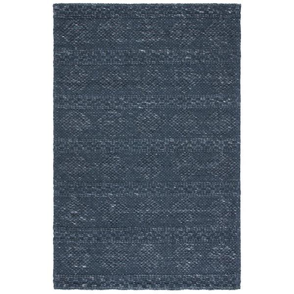 SAFAVIEH Marbella Charcoal Doormat 3 ft. x 5 ft. Diamond Striped Area Rug
