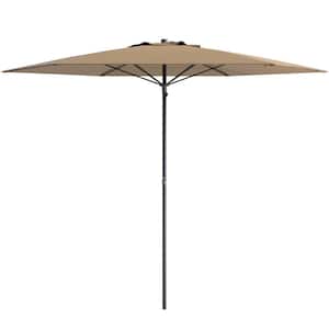 7.5 ft. Steel Beach Umbrella in Sandy Brown