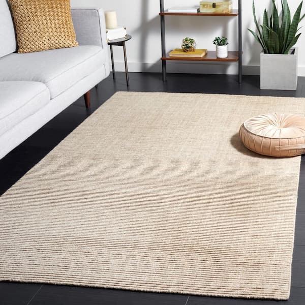 Himalaya 3 ft. x 5 ft. Beige Crosshatch High-Low Area Rug