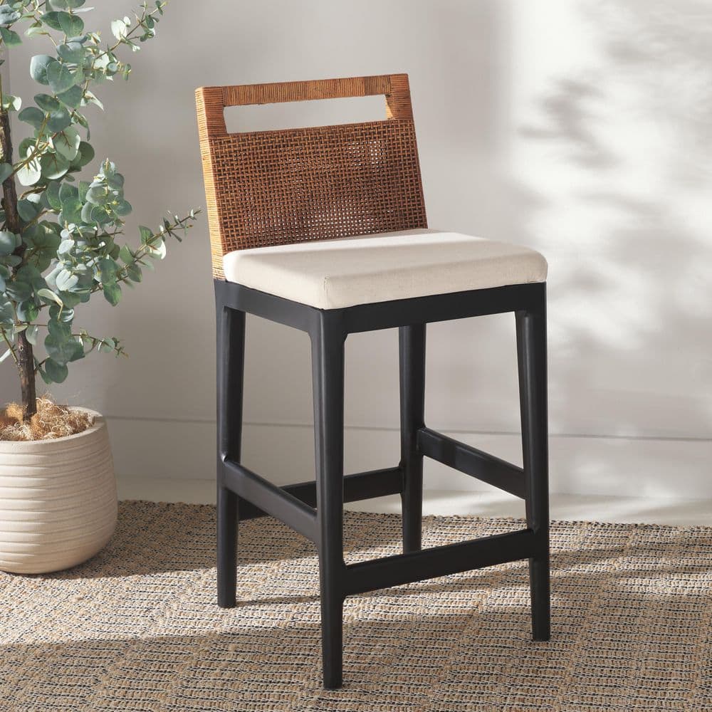 Darin 35.5 in. H Brown/White Bar Stool price history on PriceWatchPro