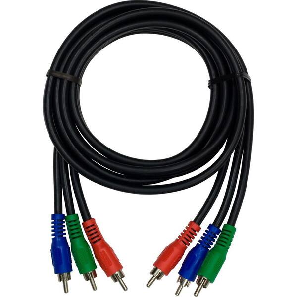 GE 6 ft. Component Video Cable - Black